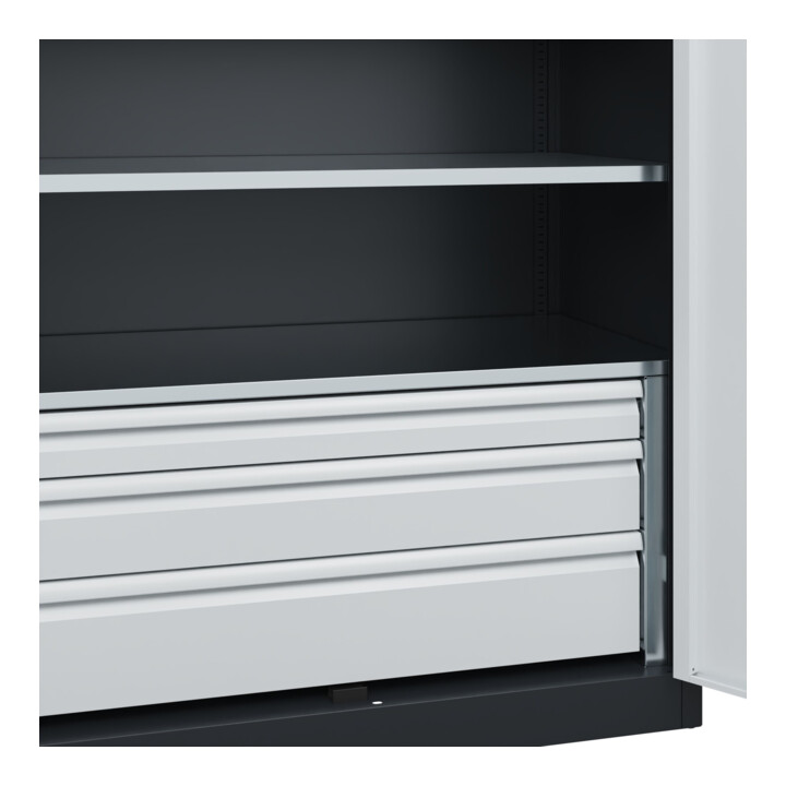 C+P Armoire lourde Acurado Pro 1950 x 1200 x 600 mm 7021/7035