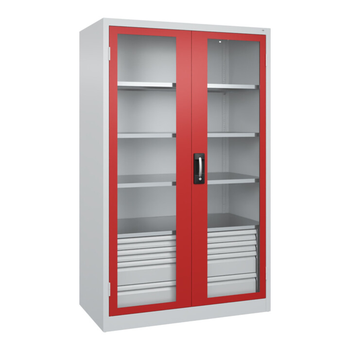 C+P Armoire lourde Acurado Pro 1950 x 1200 x 600 mm 7035/3000