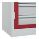 C+P Armoire lourde Acurado Pro 1950 x 1200 x 600 mm 7035/3003