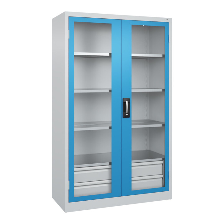 C+P Armoire lourde Acurado Pro 1950 x 1200 x 600 mm 7035/5012
