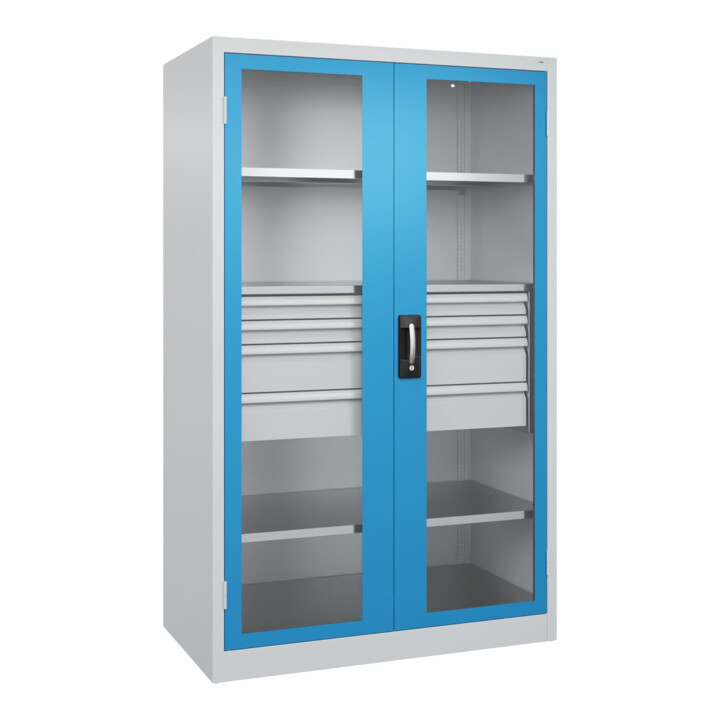 C+P Armoire lourde Acurado Pro 1950 x 1200 x 600 mm 7035/5012