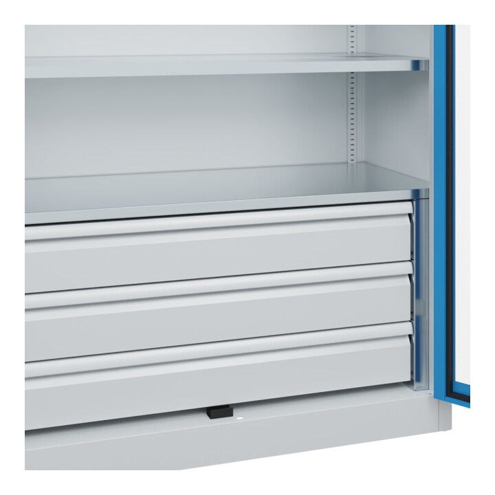 C+P Armoire lourde Acurado Pro 1950 x 1200 x 600 mm 7035/5012