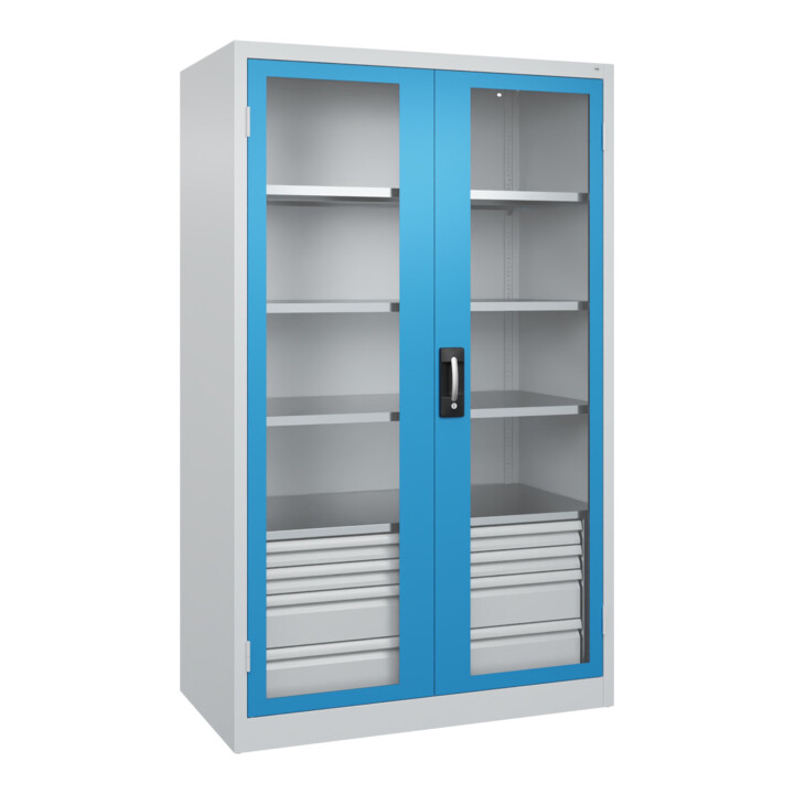 C+P Armoire lourde Acurado Pro 1950 x 1200 x 600 mm 7035/5012