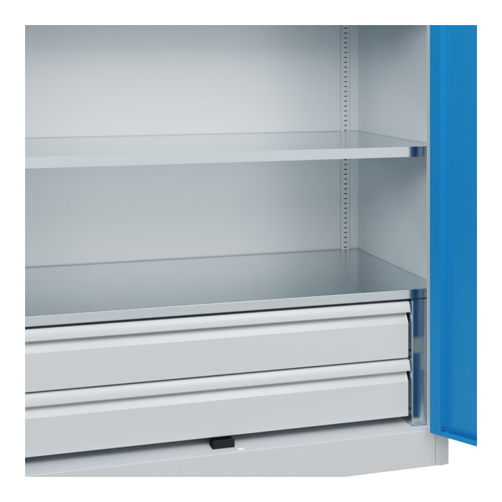 C+P Armoire lourde Acurado Pro 1950 x 1200 x 600 mm 7035/5012