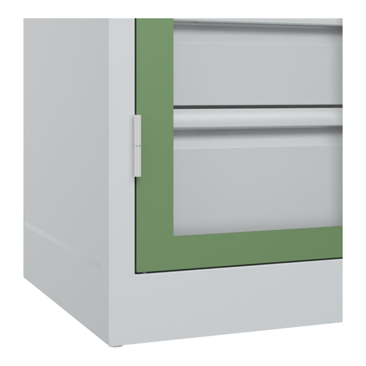 C+P Armoire lourde Acurado Pro 1950 x 1200 x 600 mm 7035/6011