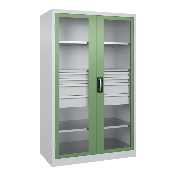 C+P Armoire lourde Acurado Pro 1950 x 1200 x 600 mm 7035/6011