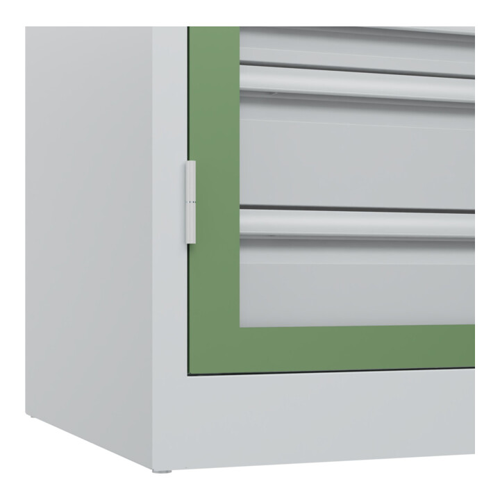 C+P Armoire lourde Acurado Pro 1950 x 1200 x 600 mm 7035/6011