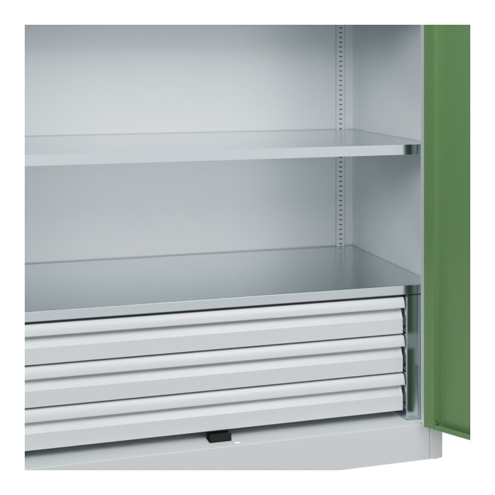 C+P Armoire lourde Acurado Pro 1950 x 1200 x 600 mm 7035/6011
