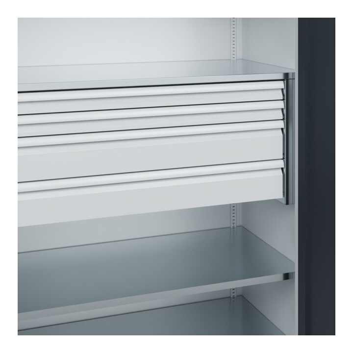 C+P Armoire lourde Acurado Pro 1950 x 1200 x 600 mm 7035/7016