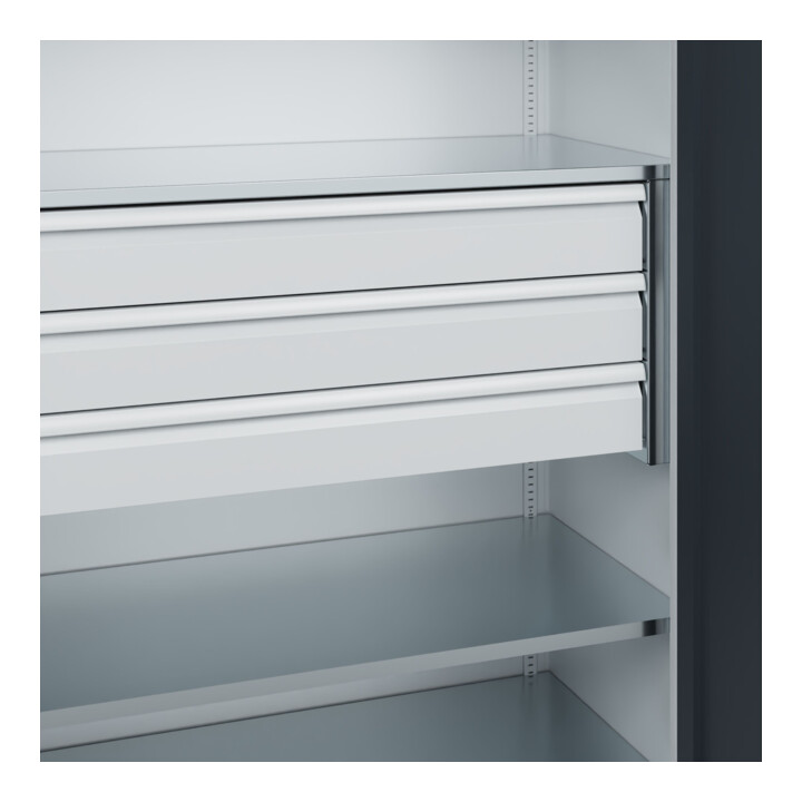 C+P Armoire lourde Acurado Pro 1950 x 1200 x 600 mm 7035/7016