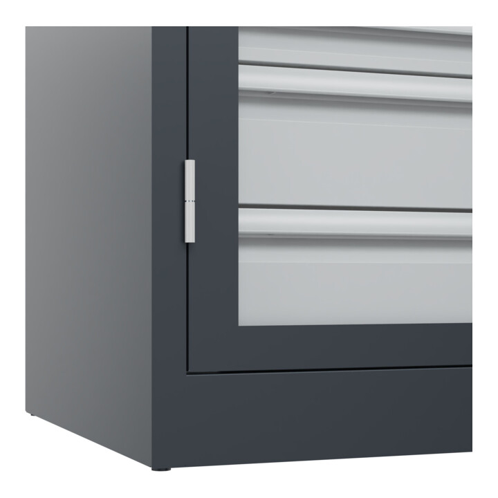 C+P Armoire lourde Acurado Pro 1950 x 1200 x 600 mm Anthracite