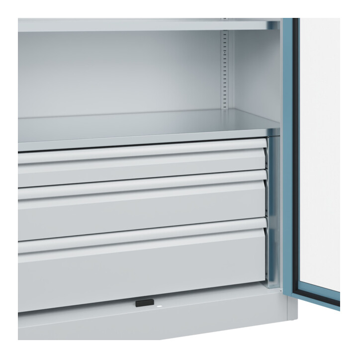 C+P Armoire lourde Acurado Pro 1950 x 1200 x 600 mm avec tiroirs