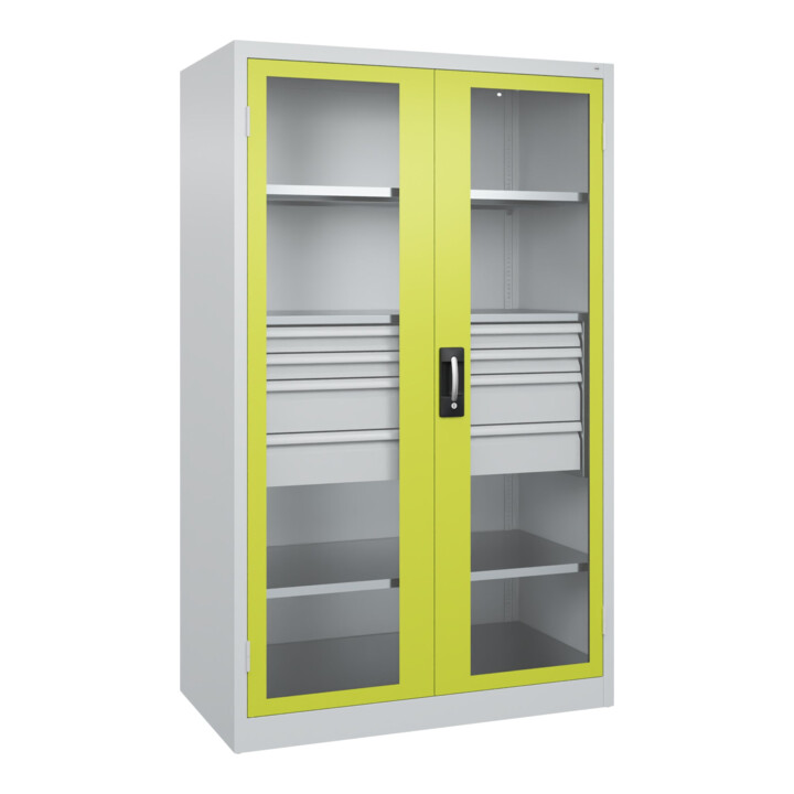 C+P Armoire lourde Acurado Pro 1950 x 1200 x 600 mm avec tiroirs