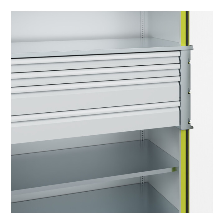 C+P Armoire lourde Acurado Pro 1950 x 1200 x 600 mm avec tiroirs