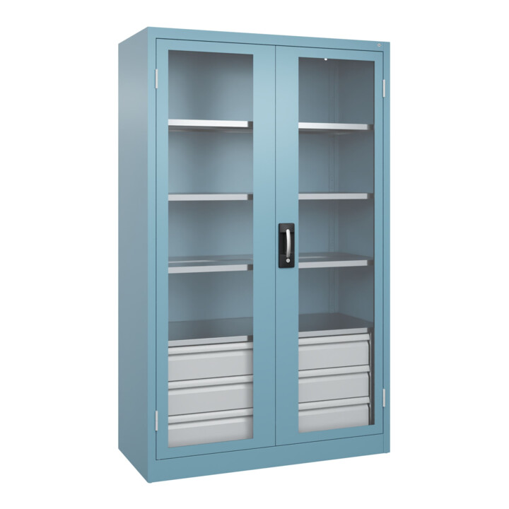 C+P Armoire lourde Acurado Pro 1950 x 1200 x 600 mm avec tiroirs