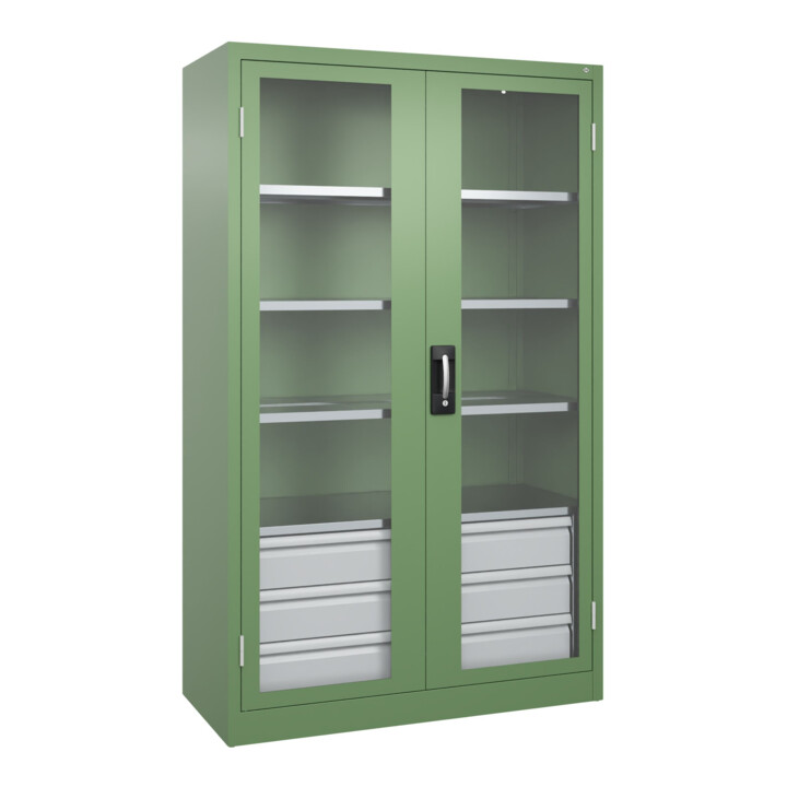 C+P Armoire lourde Acurado Pro 1950 x 1200 x 600 mm avec tiroirs