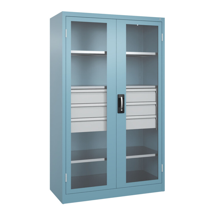 C+P Armoire lourde Acurado Pro 1950 x 1200 x 600 mm avec tiroirs