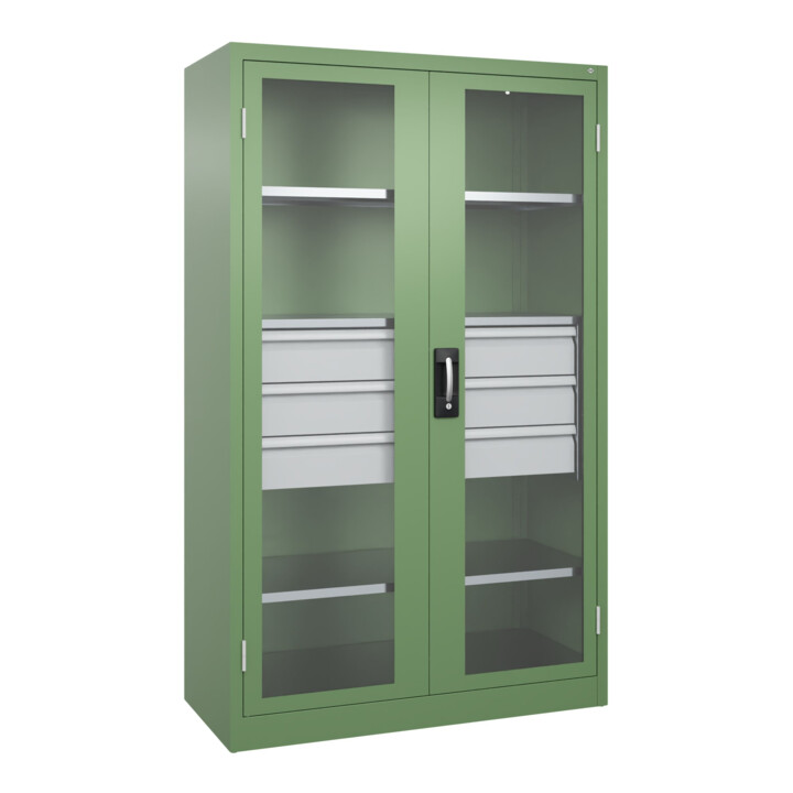 C+P Armoire lourde Acurado Pro 1950 x 1200 x 600 mm avec tiroirs