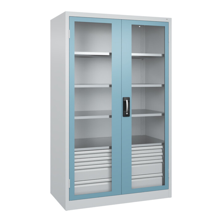 C+P Armoire lourde Acurado Pro 1950 x 1200 x 600 mm avec tiroirs