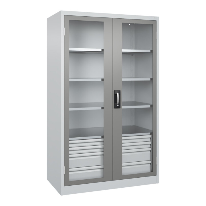 C+P Armoire lourde Acurado Pro 1950 x 1200 x 600 mm avec tiroirs