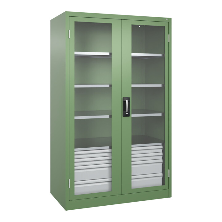 C+P Armoire lourde Acurado Pro 1950 x 1200 x 600 mm avec tiroirs