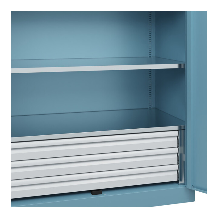 C+P Armoire lourde Acurado Pro 1950 x 1200 x 600 mm avec tiroirs