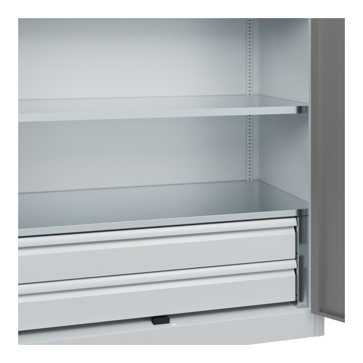 C+P Armoire lourde Acurado Pro 1950 x 1200 x 600 mm avec tiroirs