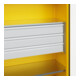 C+P Armoire lourde Acurado Pro 1950 x 1200 x 600 mm jaune signalisation