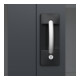 C+P Armoire lourde Acurado Pro 1950 x 1200 x 600 mm noir-gris