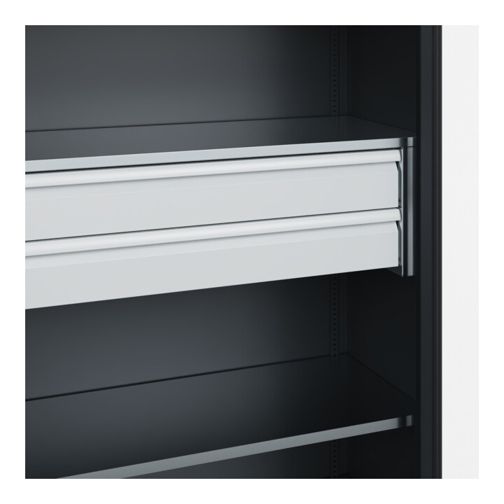 C+P Armoire lourde Acurado Pro 1950 x 1200 x 600 mm noir-gris