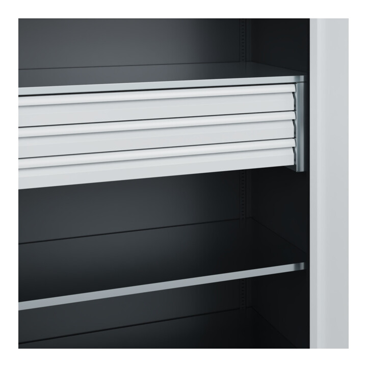 C+P Armoire lourde Acurado Pro 1950 x 1200 x 600 mm noir/gris