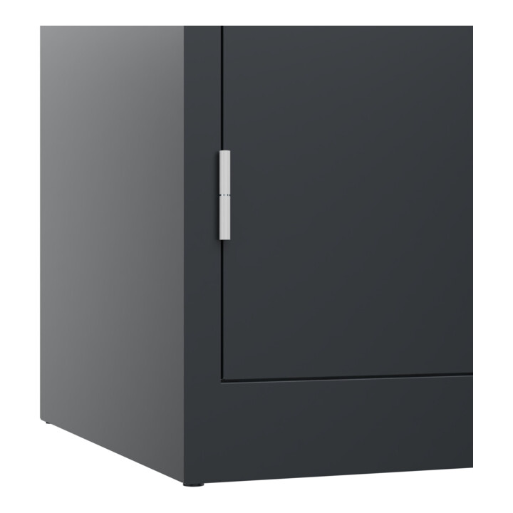 C+P Armoire lourde Acurado Pro 1950 x 1200 x 600 mm noir-gris