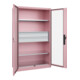 C+P Armoire lourde Acurado Pro 1950 x 1200 x 600 mm rose clair