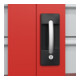 C+P Armoire lourde Acurado Pro 1950 × 1200 × 600 mm rouge