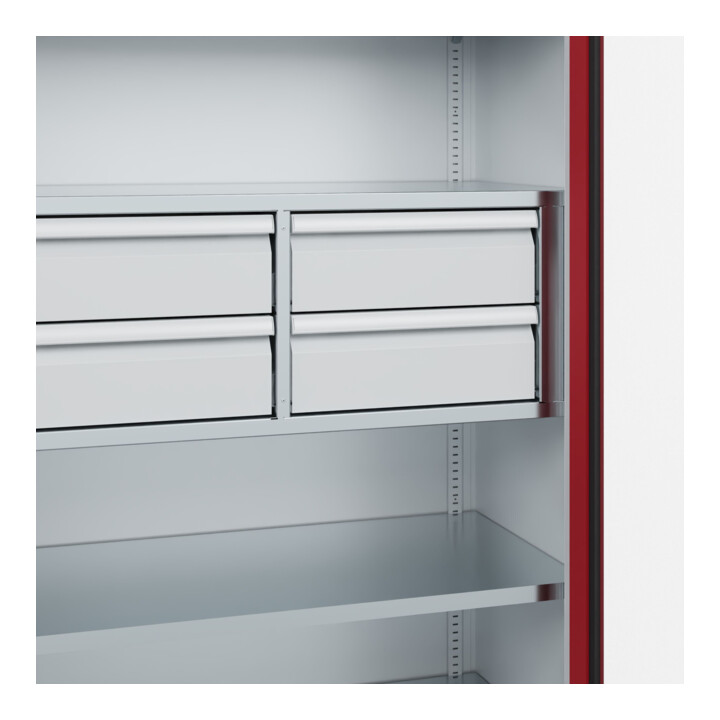C+P Armoire lourde Acurado Pro avec tiroirs 1950 x 1000 x 500 mm 7035/3003