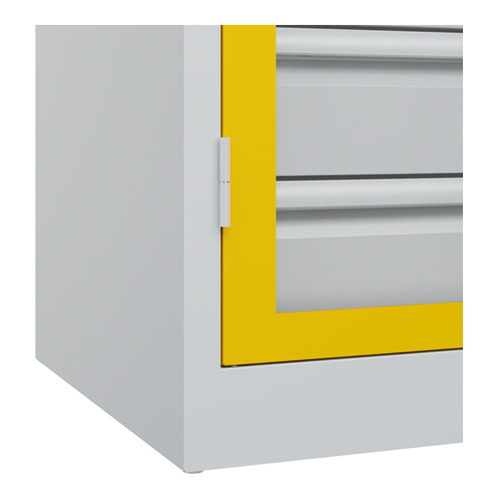 C+P Armoire lourde Acurado Pro avec tiroirs 1950 x 1000 x 600 mm 7035/1023