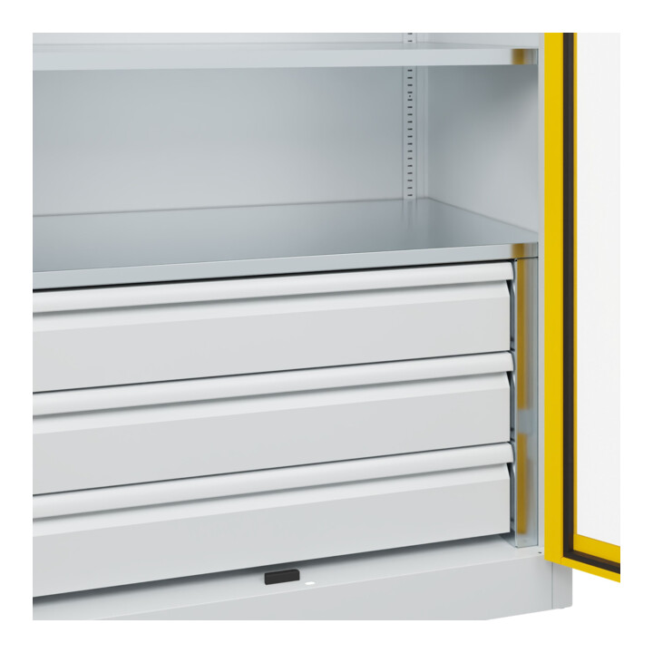 C+P Armoire lourde Acurado Pro avec tiroirs 1950 x 1000 x 600 mm 7035/1023