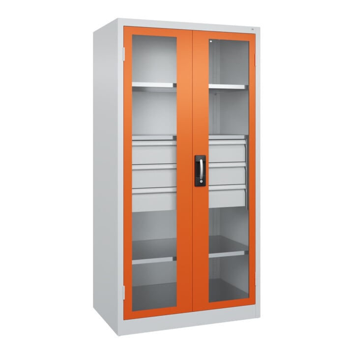 C+P Armoire lourde Acurado Pro avec tiroirs 1950 x 1000 x 600 mm 7035/2004