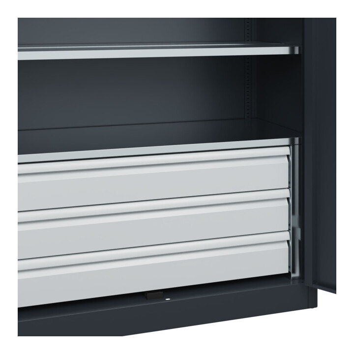 C+P Armoire lourde Acurado Pro avec tiroirs 1950 × 1200 × 500 mm 7016/7016