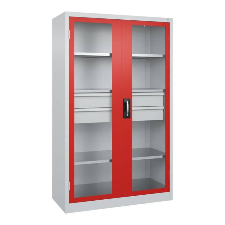 C+P Armoire lourde Acurado Pro avec tiroirs 1950 x 1200 x 500 mm 7035/3020
