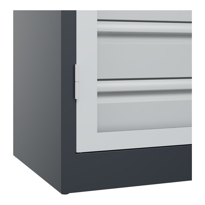C+P Armoire lourde Acurado Pro avec tiroirs 1950 × 1200 × 600 mm 7016/7035