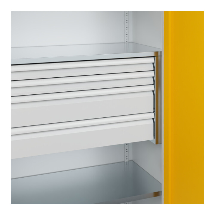 C+P Armoire lourde avec tiroirs Acurado Pro 1950 x 1000 x 500 mm 7035/1004