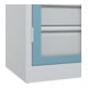 C+P Armoire lourde avec tiroirs Acurado Pro 1950 x 1000 x 500mm 7035/0010