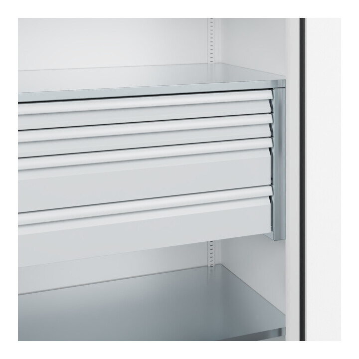 C+P Armoire lourde avec tiroirs Acurado Pro 1950 × 1000 × 600 mm 9016/9016