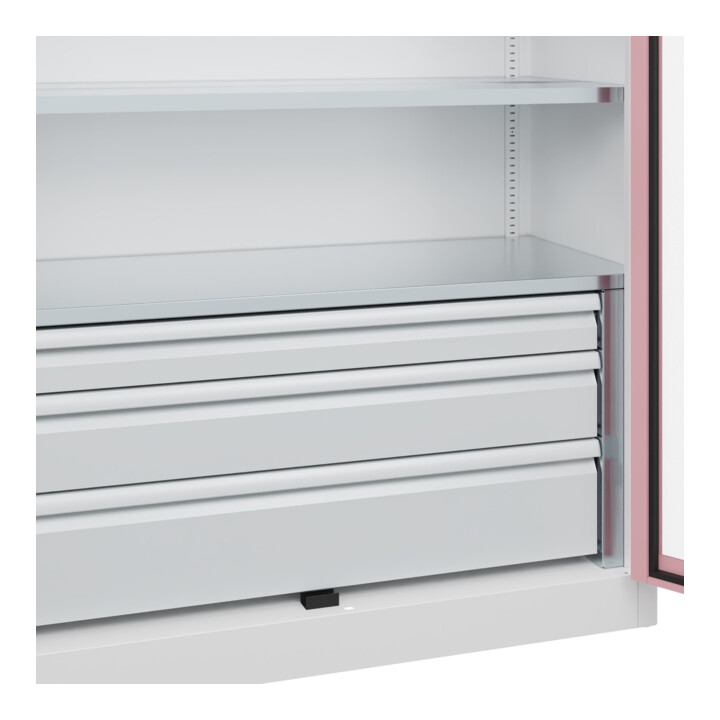 C+P Armoire lourde avec tiroirs Acurado Pro 1950 x 1200 x 500 mm 9016/3015