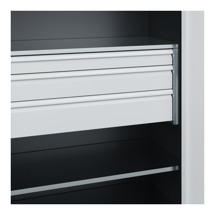 C+P Armoire lourde avec tiroirs Acurado Pro 1950 x 1200 x 600 mm 7021/7035