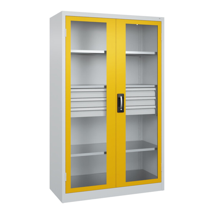 C+P Armoire lourde avec tiroirs Acurado Pro 1950 x 1200 x 600 mm 7035/1004