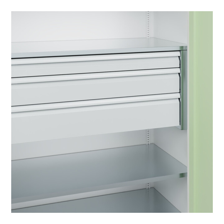 C+P Armoire lourde avec tiroirs Acurado Pro 1950 x 1200 x 600 mm 9016/6019