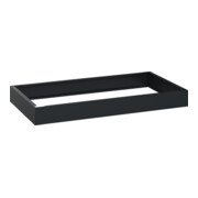 C+P auf 100mm hohem Sockel 100x1000x500mm Sockelfarbe RAL 7021 Schwarzgrau Material Unterbau Kunststoff