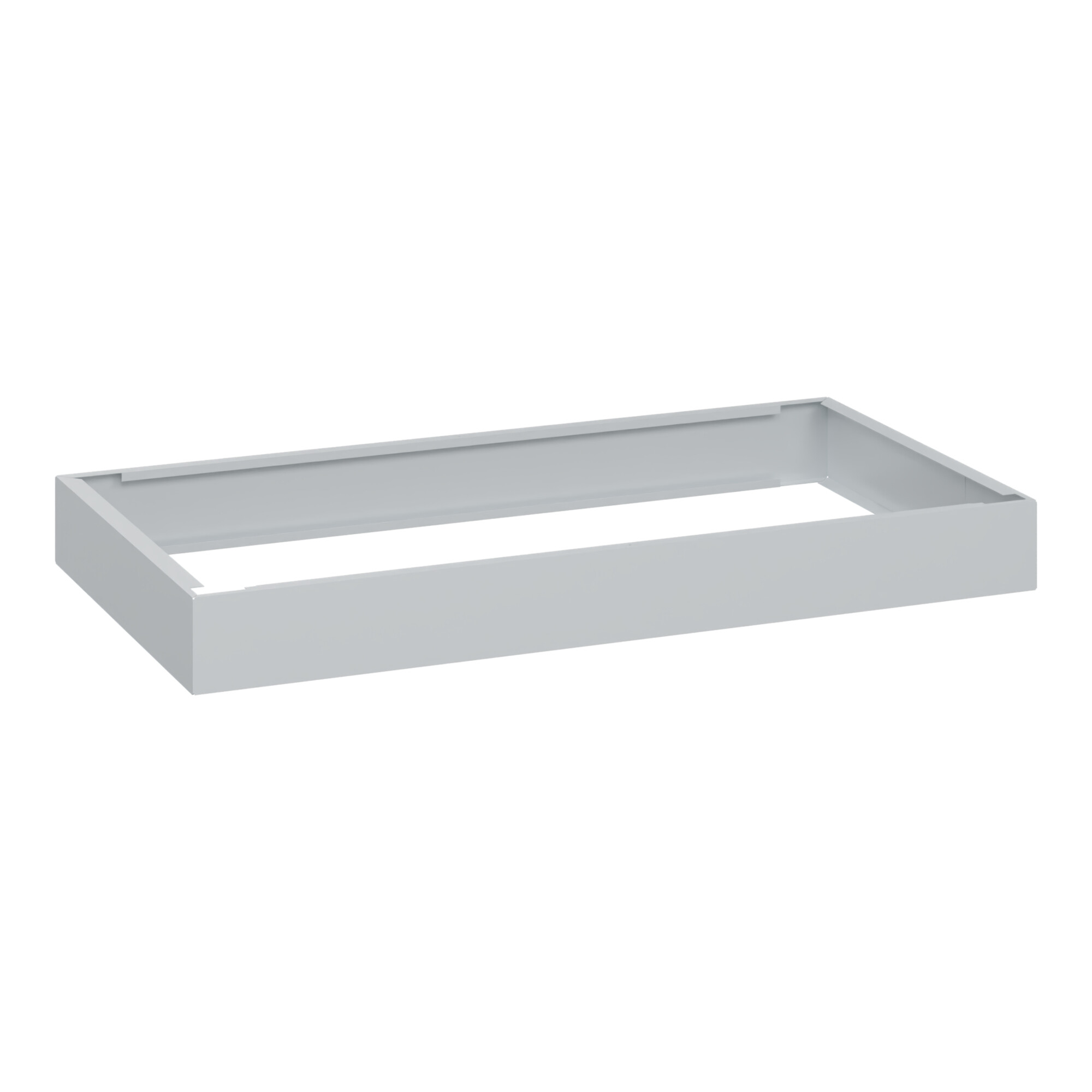 C+P auf 100mm hohem Sockel 100x1000x500mm Sockelfarbe RAL 7035 Lichtgrau Material Unterbau Kunststoff ; C + P Möbelsysteme